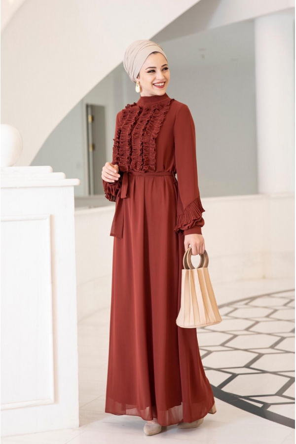 Başak Elbise - Kiremit - Al Marah
