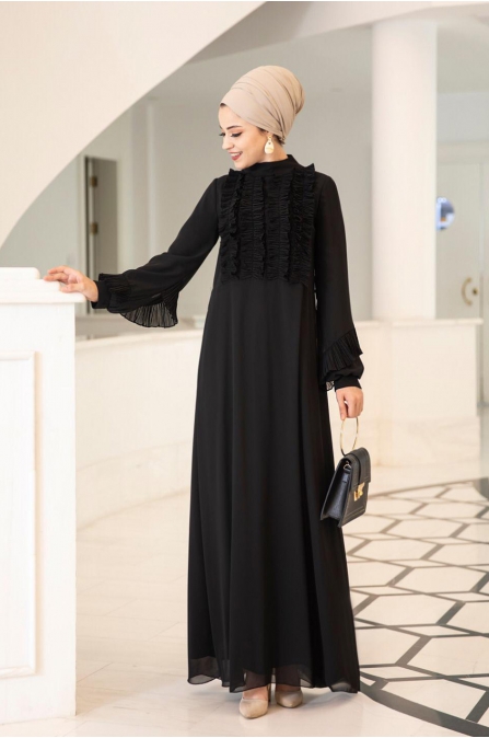 Başak Elbise - Siyah - Al Marah