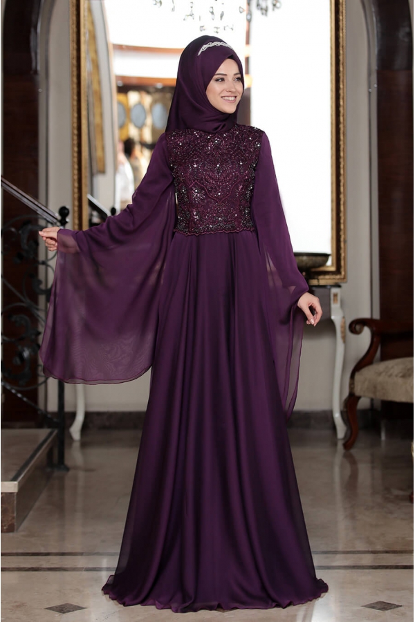 Gözde Abiye - Mürdüm - Al Marah