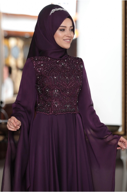 Gözde Abiye - Mürdüm - Al Marah