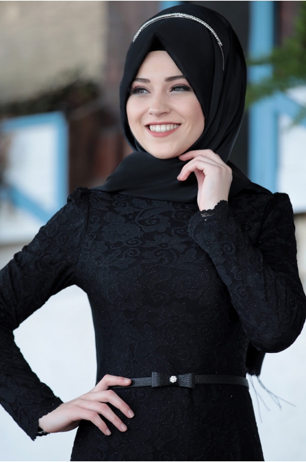 Al Marah - Işıl elbise - Siyah