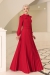 Serra Tesettür Elbise - Kırmızı