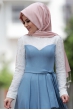 Al - Marah - Yağmur Elbise - Mavi