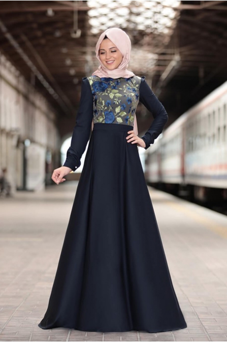 Zara Elbise - Lacivert - Al Marah