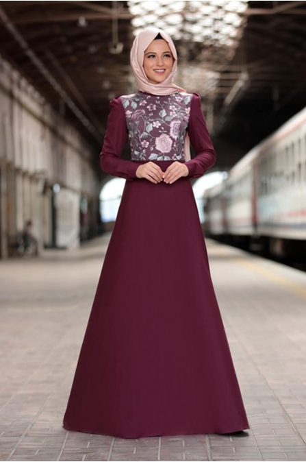 Zara Elbise - Mürdüm - Al Marah