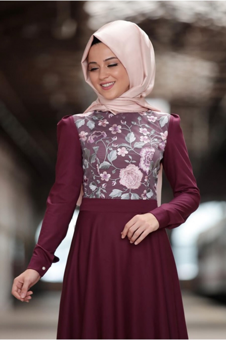 Zara Elbise - Mürdüm - Al Marah