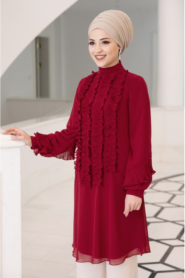 Eylül Tunik - Bordo - Al Marah