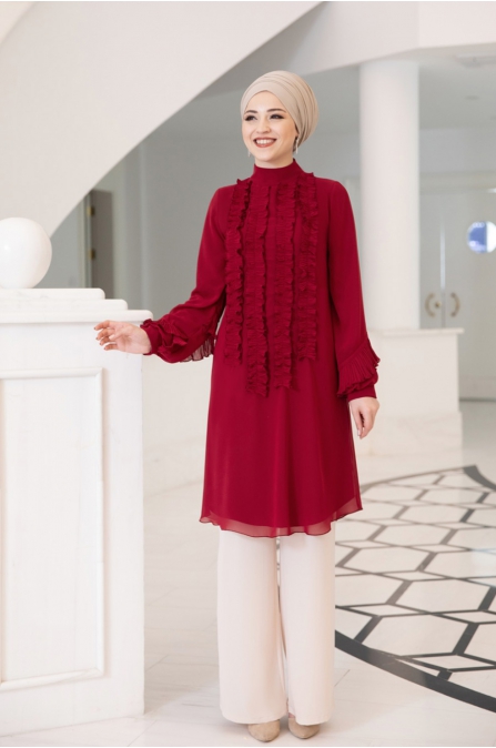 Eylül Tunik - Bordo - Al Marah