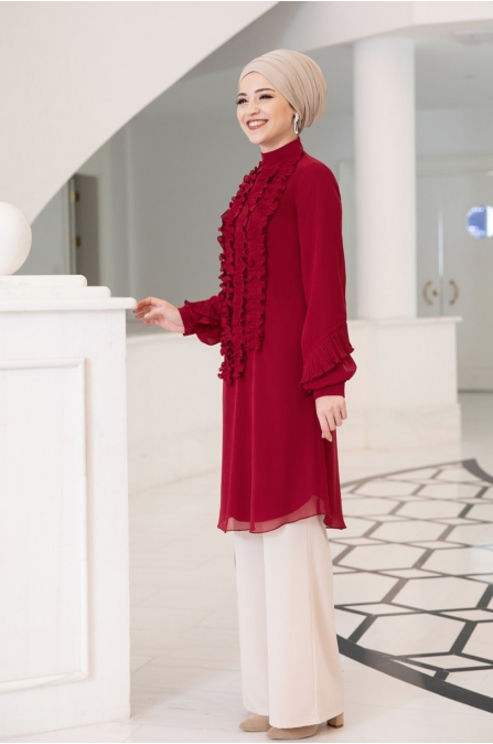 Eylül Tunik - Bordo - Al Marah