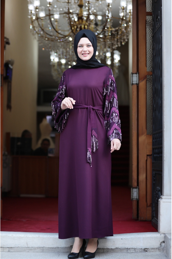 Destan Abaya - Mor - Amine Hüma