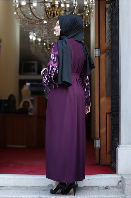 Destan Abaya - Mor - Amine Hüma