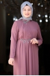Seher Tesettür Abiye - Gül Kurusu