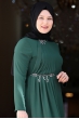 Seher Tesettür Abiye - Zümrüt