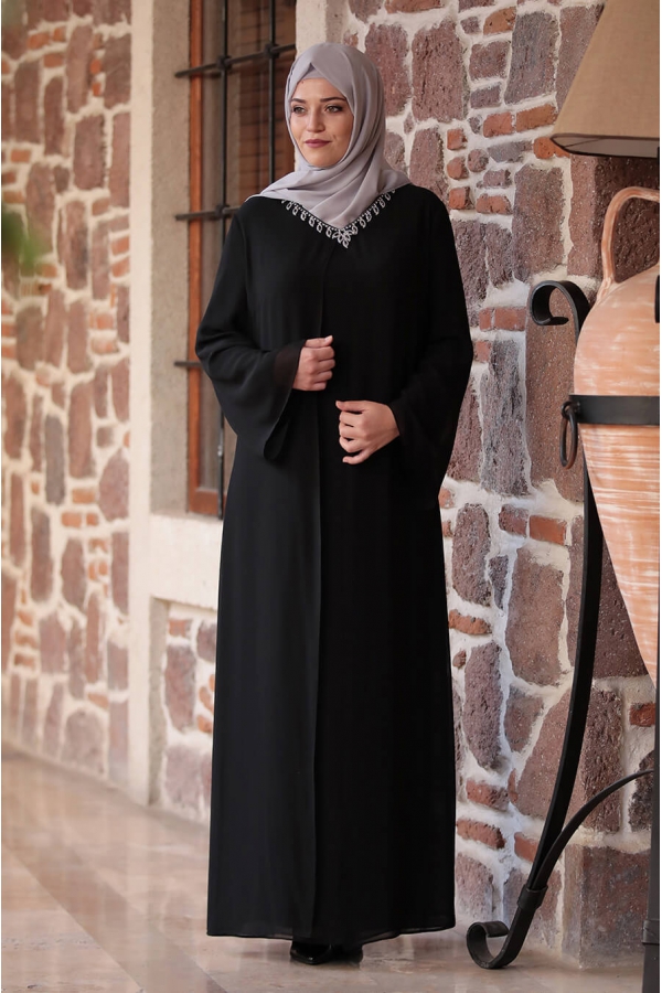 Mihribah Elbise - Siyah - Amine Hüma