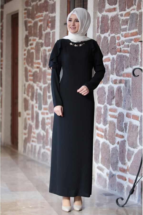 Ahenk Elbise Siyah - Amine Hüma