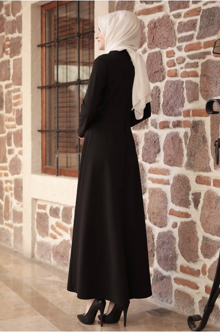 Amine Hüma - Gülzade Elbise - Siyah