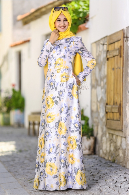 An Nahar - Çiğdem Elbise - Sarı