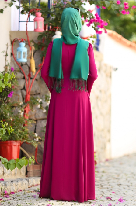 An Nahar - Ezgi Elbise - Fuşya