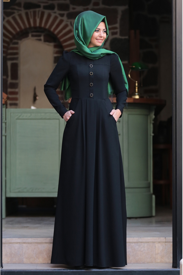 Hafsa Elbise - Siyah - An Nahar