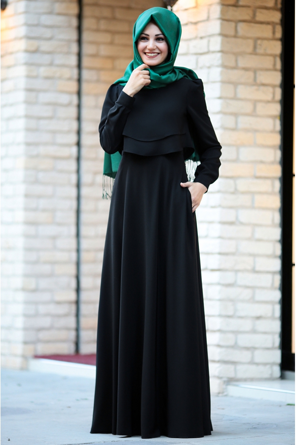 An Nahar - Sude Elbise - Siyah