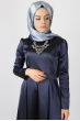 Azra Özer - Elegant Elbise - Lacivert