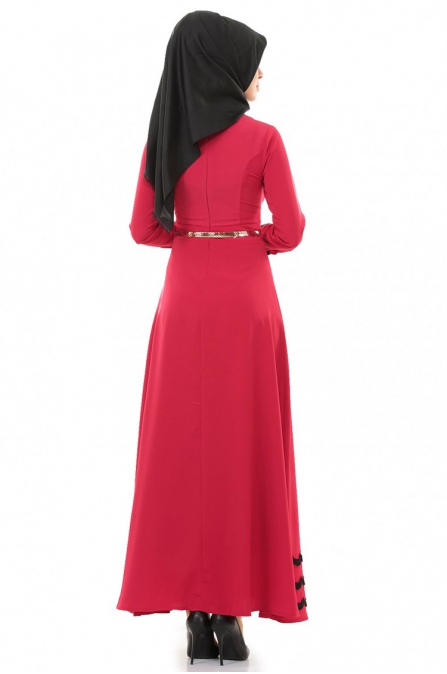Betül selvi Kırmızı elbise 2016-4
