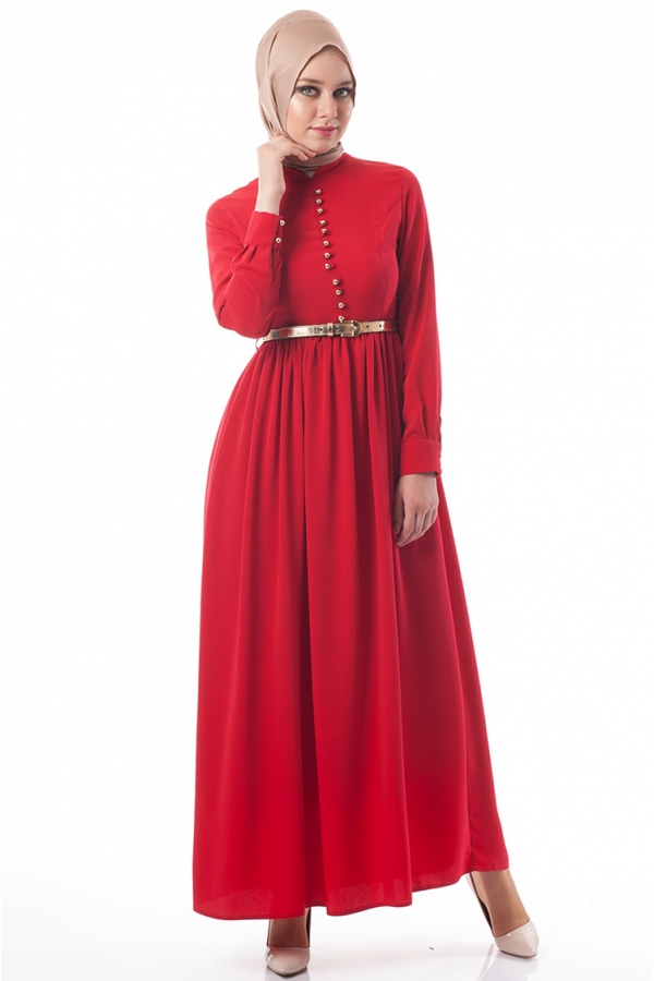 Betül Selvi Kırmızı Elbise