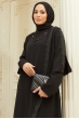 Hürrem Büyük Beden Abiye - Siyah