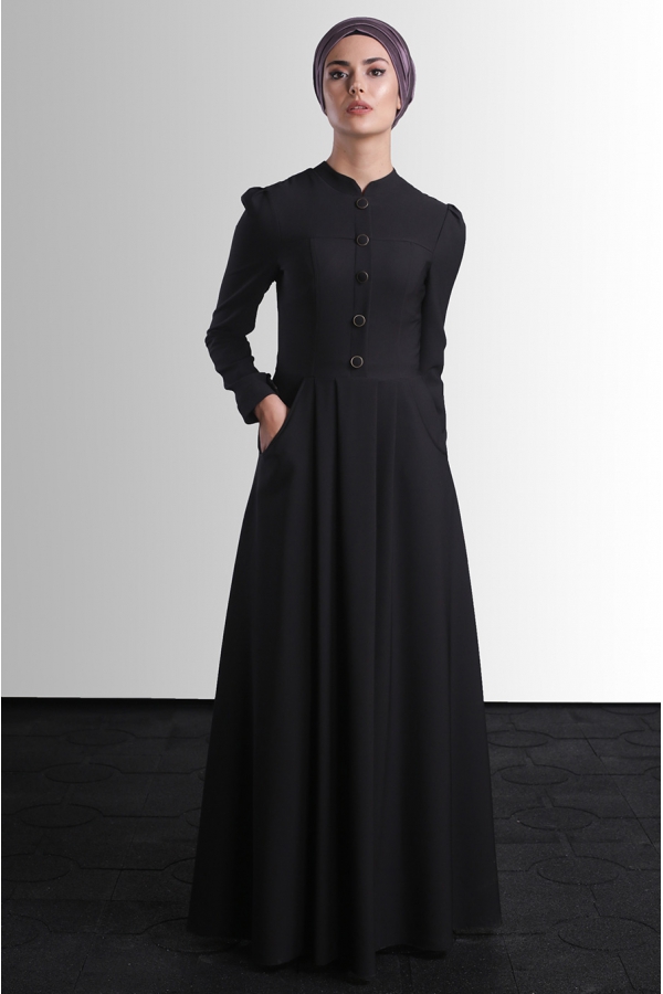 Berre Elbise - Siyah - Delkash