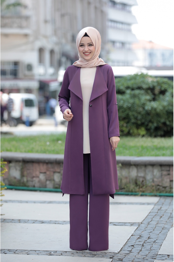 Süreyya Takım - Mor - Dress Life