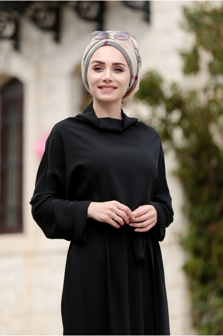 Bella Elbise -Siyah - Gamze Özkul