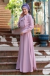 Fularlı Elbise - Pudra - Gamze Özkul