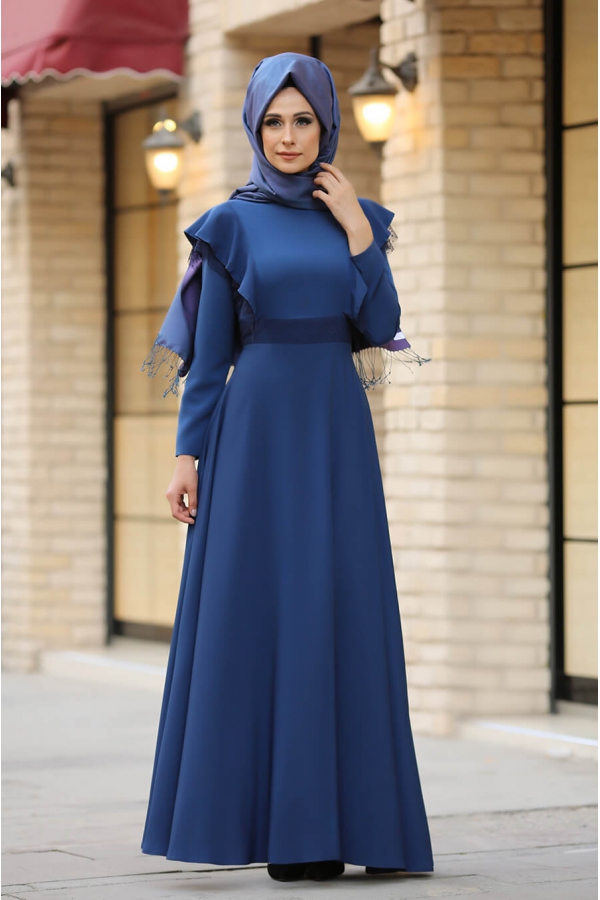 Rüya Elbise Mavi - Gizem Kış
