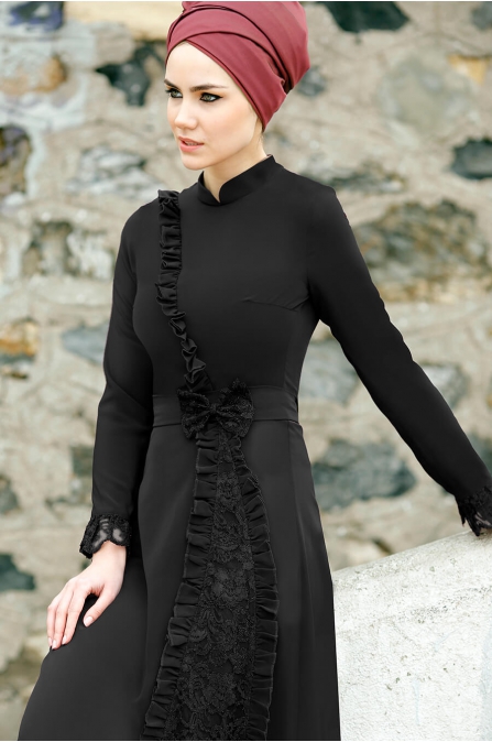 Gizem Kış - Erva Elbise - Siyah