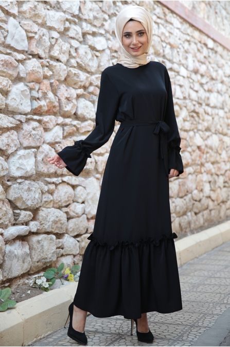 Hazem - Tomris Elbise - Siyah