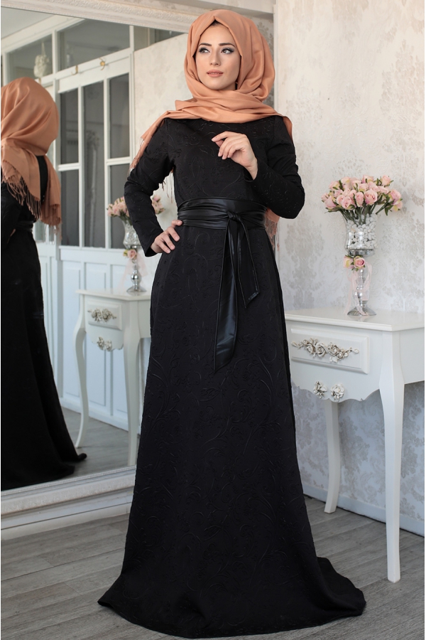 Lefzen - Demet Elbise - Siyah