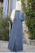 Piennar - İncili Kot Elbise - Koyu Mavi