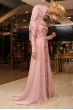 Kalem Kuyruklu Abiye - Pembe - Pınar Şems