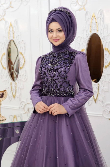 Prenses Abiye - Leylak - Pınar Şems