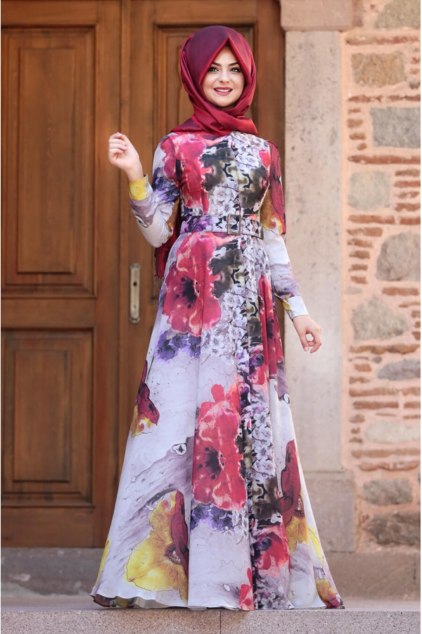 Çırağan Elbise - Kırmızı - Pınar Şems