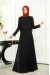 İnci Piliseli Elbise - Siyah - Pınar Şems