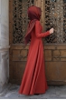 Korsajlı Elbise - Kiremit - Pınar Şems