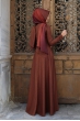 Korsajlı Elbise - Taba - Pınar Şems
