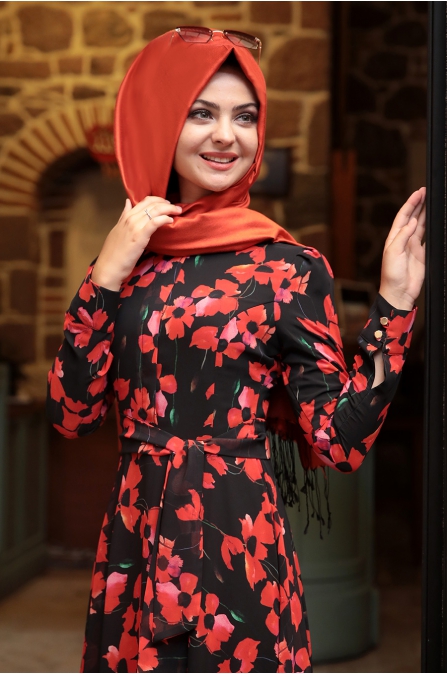 Yaz Elbise - Siyah - Pınar Şems