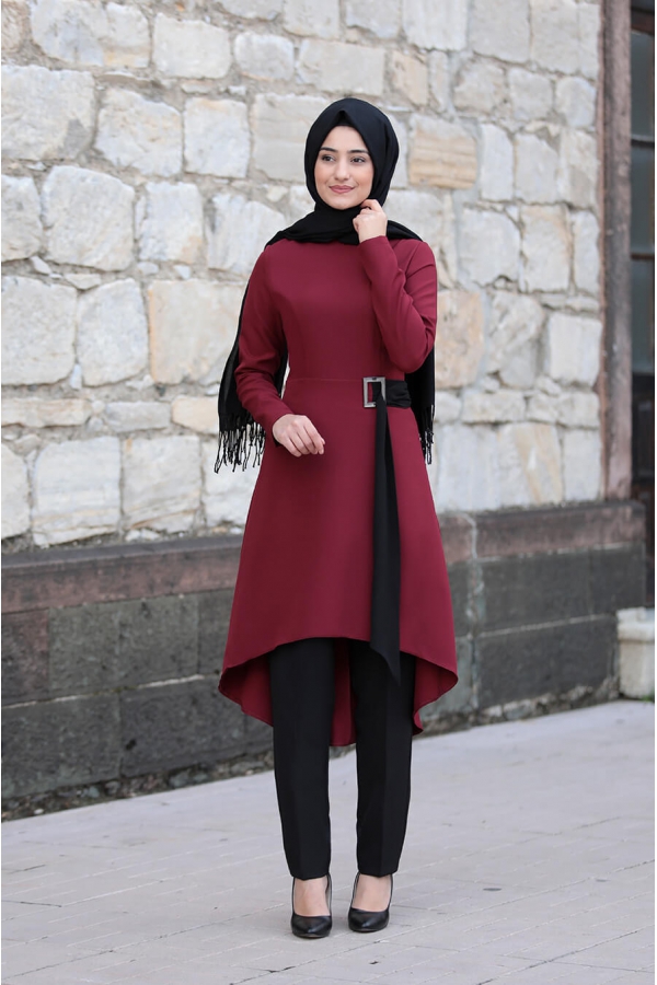 Açelya Takım - Bordo - Rabeysa