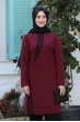 Katre Pantolon Tunik Takım - Bordo - Rabeysa