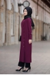 Rümeysa Tunik Pantolon Takım - Mürdüm - Rabeysa