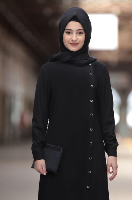 Rümeysa Tunik Pantolon Takım - Siyah - Rabeysa