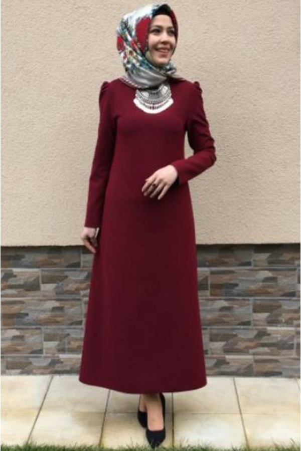 Rabia Şamlı - Elit Elbise Bordo