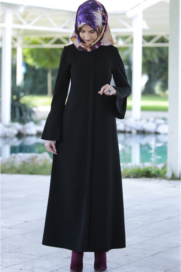 Rabia Şamlı Erva Patlı Elbise Siyah